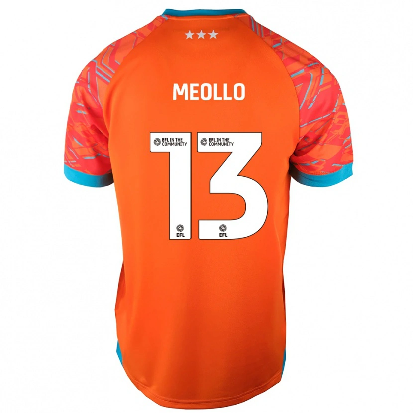 Danxen Kinderen Nina Meollo #13 Oranje Wit Keepersshirt 2025/26 T-Shirt