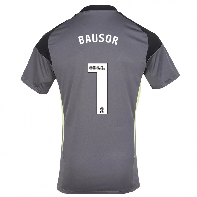 Danxen Kinderen Stevie Bausor #1 Grijs Wit Keepersshirt 2025/26 T-Shirt