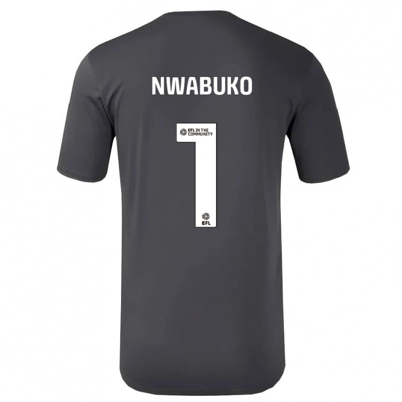 Danxen Kinderen Sam Nwabuko #1 Zwart Wit Keepersshirt 2025/26 T-Shirt