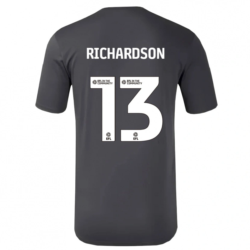 Danxen Kinderen Joseph Richardson #13 Zwart Wit Keepersshirt 2025/26 T-Shirt