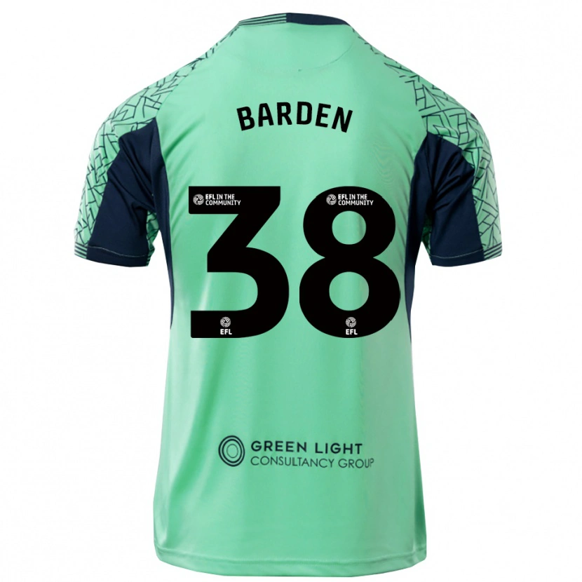 Danxen Kinderen Daniel Barden #38 Aqua Zwart Keepersshirt 2025/26 T-Shirt