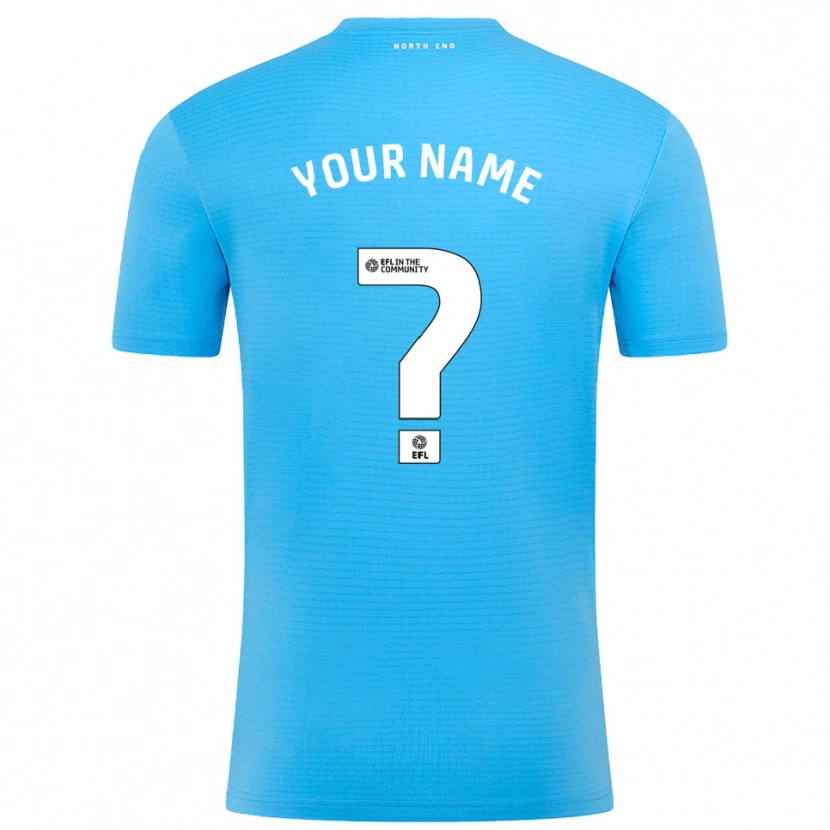 Danxen Kinderen Preston North End Blauw Wit Keepersshirt 2025/26 T-Shirt
