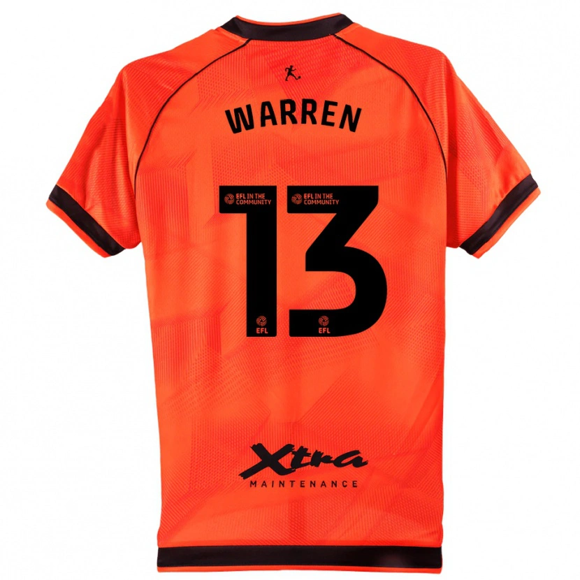 Danxen Kinderen Charlie Warren #13 Oranje Zwart Keepersshirt 2025/26 T-Shirt