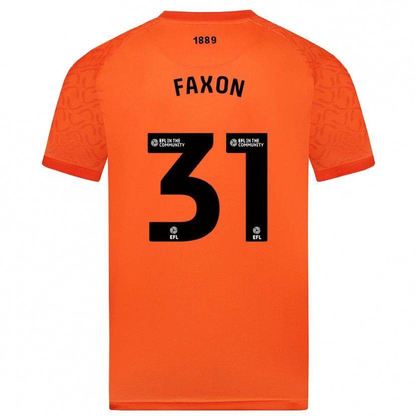 Danxen Kinderen Luke Faxon #31 Oranje Zwart Keepersshirt 2025/26 T-Shirt