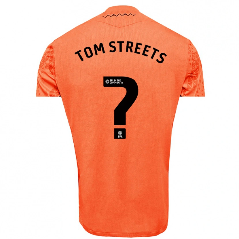 Danxen Kinderen Tom Streets #0 Oranje Zwart Keepersshirt 2025/26 T-Shirt