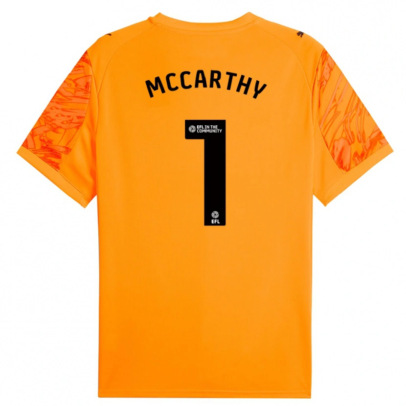 Danxen Kinderen Alex McCarthy #1 Oranje Zwart Keepersshirt 2025/26 T-Shirt
