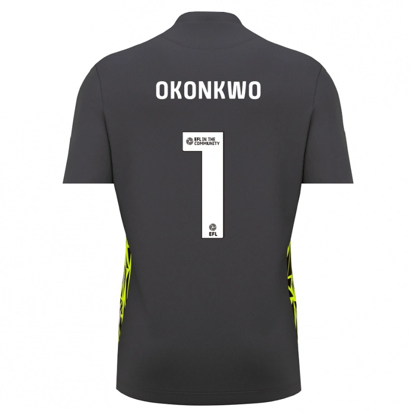 Danxen Kinderen Arthur Okonkwo #1 Grijs Bos Groen Keepersshirt 2025/26 T-Shirt