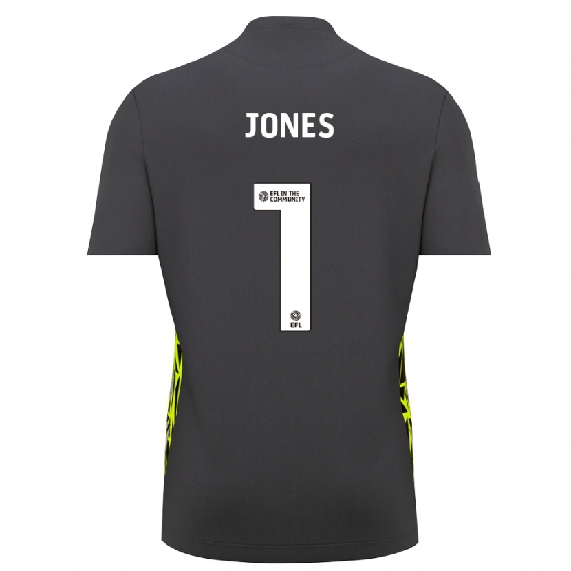 Danxen Kinderen Elliott Jones #1 Grijs Bos Groen Keepersshirt 2025/26 T-Shirt