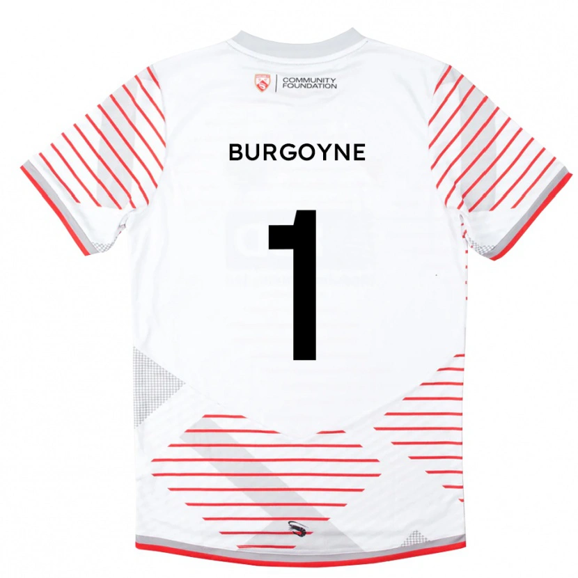 Danxen Kinderen Harry Burgoyne #1 Wit Rood Keepersshirt 2025/26 T-Shirt