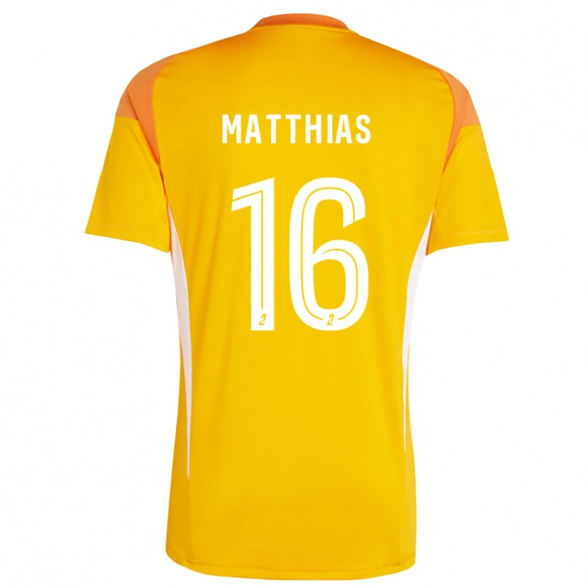 Danxen Kinderen Matthias da Silva #16 Oranje Rood Keepersshirt 2025/26 T-Shirt