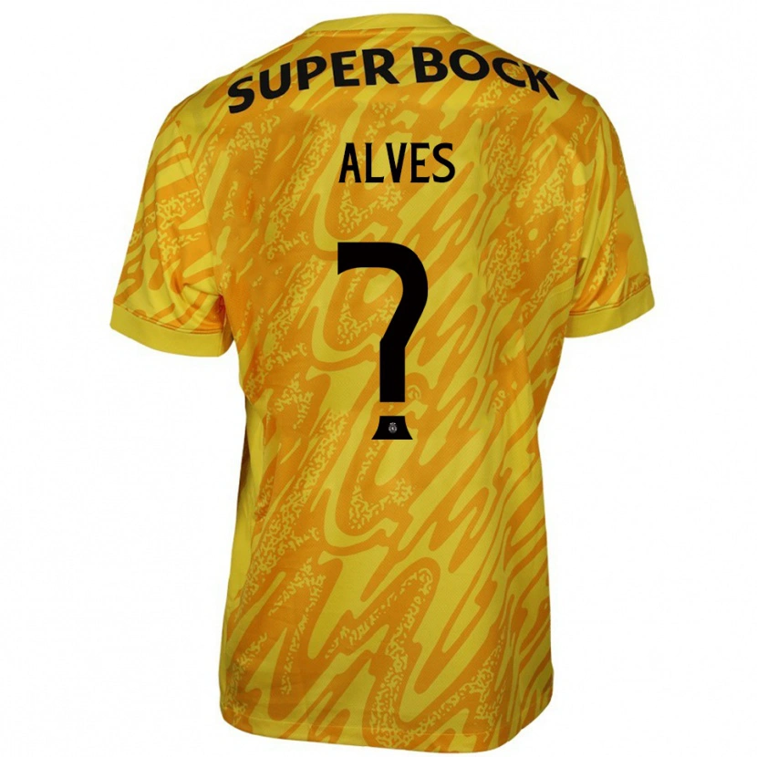 Danxen Kinderen Guilherme Alves #0 Geel Oranje Keepersshirt 2025/26 T-Shirt
