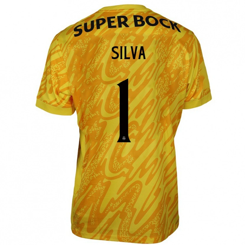 Danxen Kinderen Rui Silva #1 Geel Oranje Keepersshirt 2025/26 T-Shirt