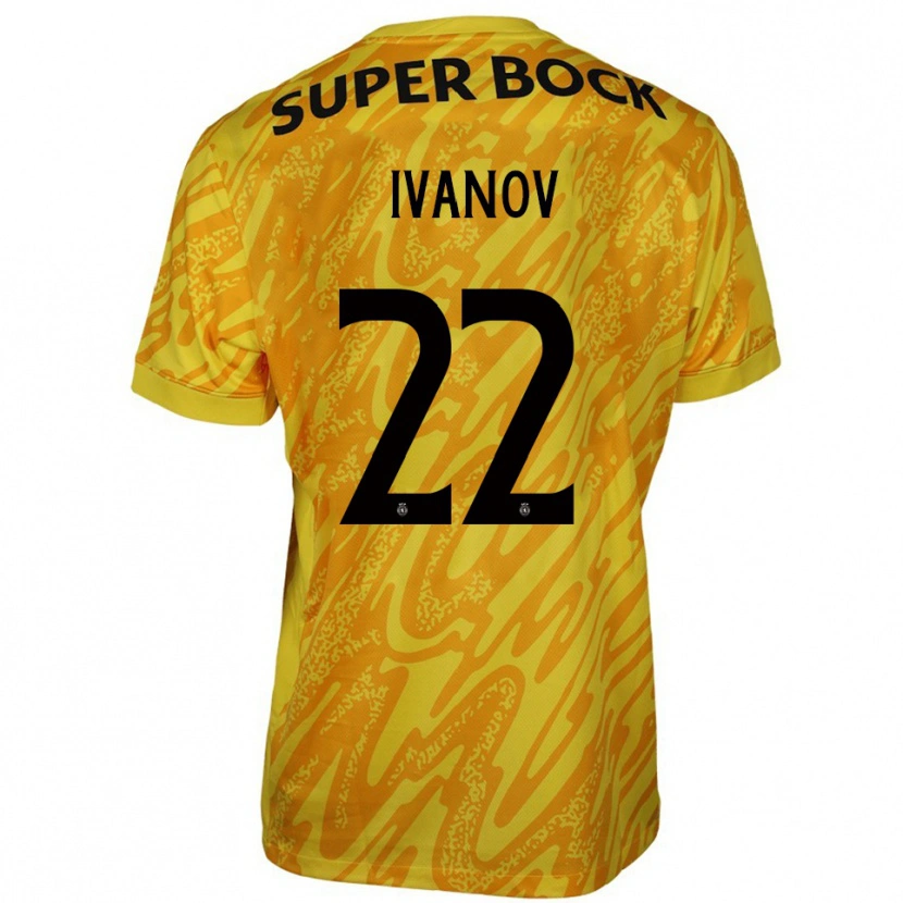 Danxen Kinderen David Ivanov #22 Geel Oranje Keepersshirt 2025/26 T-Shirt