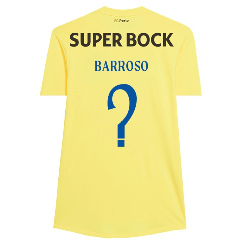 Danxen Kinderen Francisco Barroso #0 Lichtgeel Zwart Keepersshirt 2025/26 T-Shirt