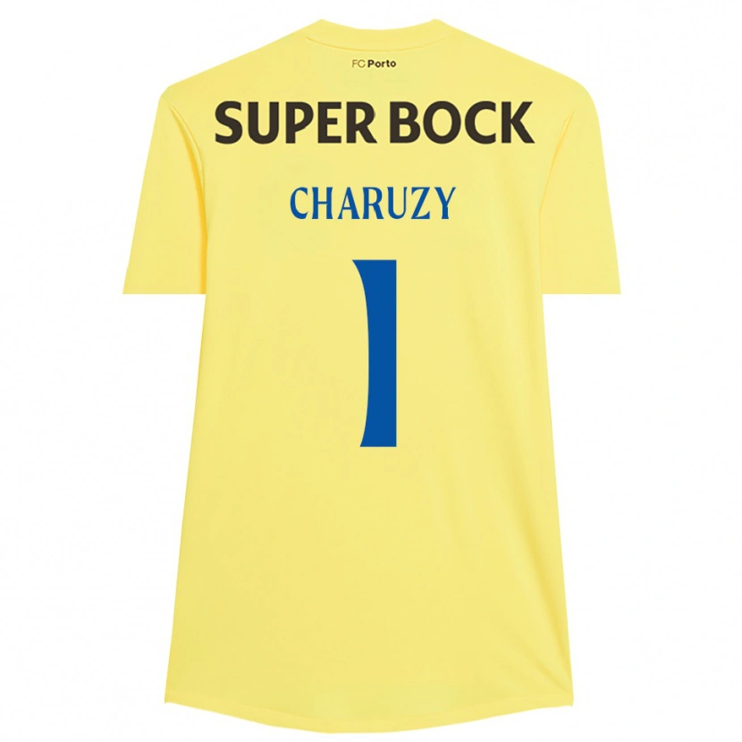 Danxen Kinderen Hubert Charuzy #1 Lichtgeel Zwart Keepersshirt 2025/26 T-Shirt