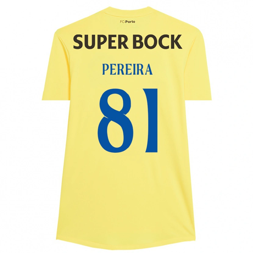 Danxen Kinderen Martim Pereira #81 Lichtgeel Zwart Keepersshirt 2025/26 T-Shirt