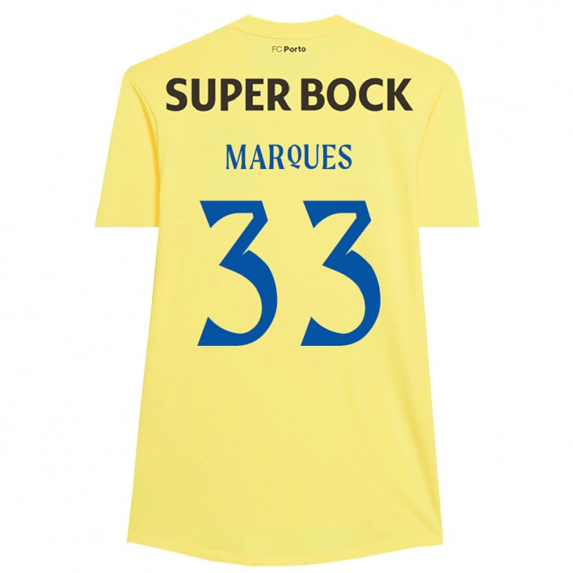 Danxen Kinderen Bárbara Marques #33 Lichtgeel Zwart Keepersshirt 2025/26 T-Shirt