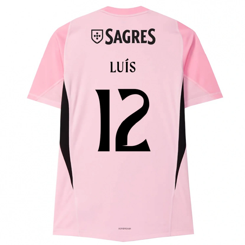 Danxen Kinderen António Luís #12 Roze Zwart Keepersshirt 2025/26 T-Shirt