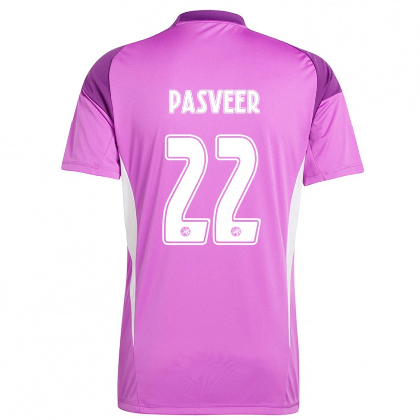 Danxen Kinderen Remko Pasveer #22 Lichtpaars Wit Keepersshirt 2025/26 T-Shirt