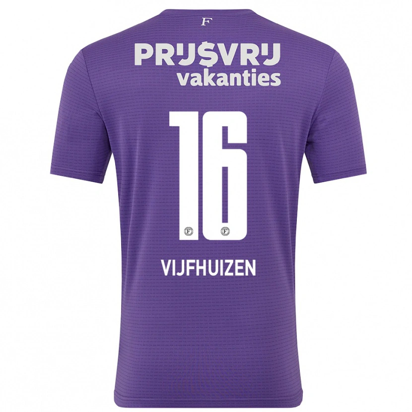 Danxen Kinderen Beer Vijfhuizen #16 Paars Wit Keepersshirt 2025/26 T-Shirt