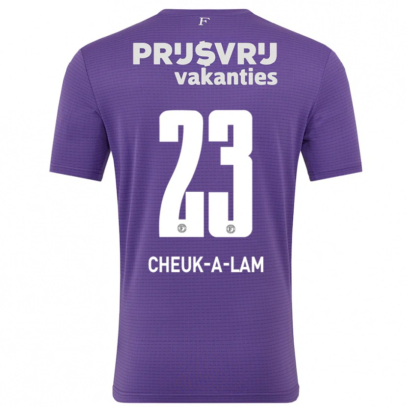 Danxen Kinderen Lee-Quincy Cheuk-A-Lam #23 Paars Wit Keepersshirt 2025/26 T-Shirt