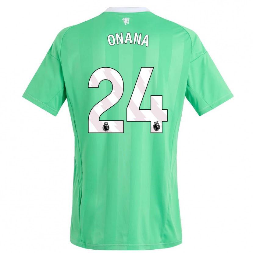 Danxen Kinderen André Onana #24 Smaragdgroen Keepersshirt 2025/26 T-Shirt