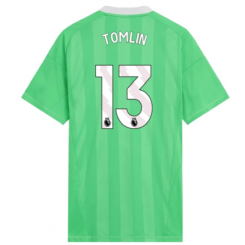Danxen Kinderen Jack Tomlin #13 Lichtgroen Wit Keepersshirt 2025/26 T-Shirt