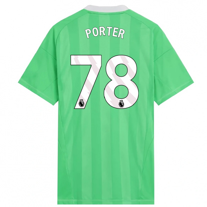 Danxen Kinderen Jack Porter #78 Lichtgroen Wit Keepersshirt 2025/26 T-Shirt