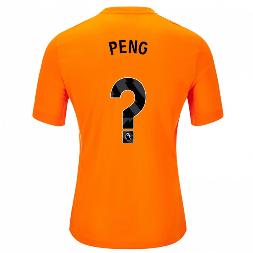 Danxen Kinderen Livia Peng #0 Oranje Zwart Keepersshirt 2025/26 T-Shirt