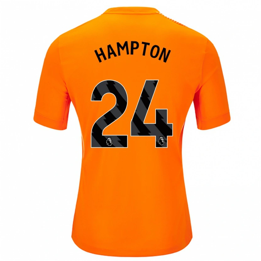 Danxen Kinderen Hannah Hampton #24 Oranje Zwart Keepersshirt 2025/26 T-Shirt