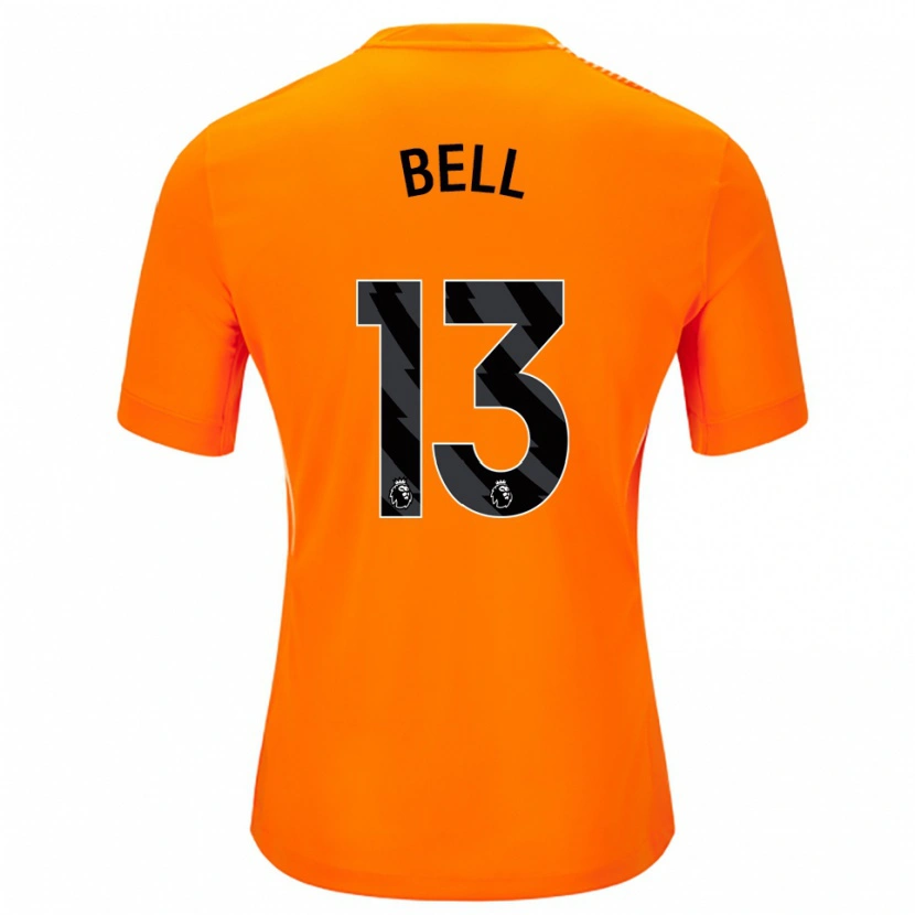 Danxen Kinderen Toby Bell #13 Oranje Zwart Keepersshirt 2025/26 T-Shirt