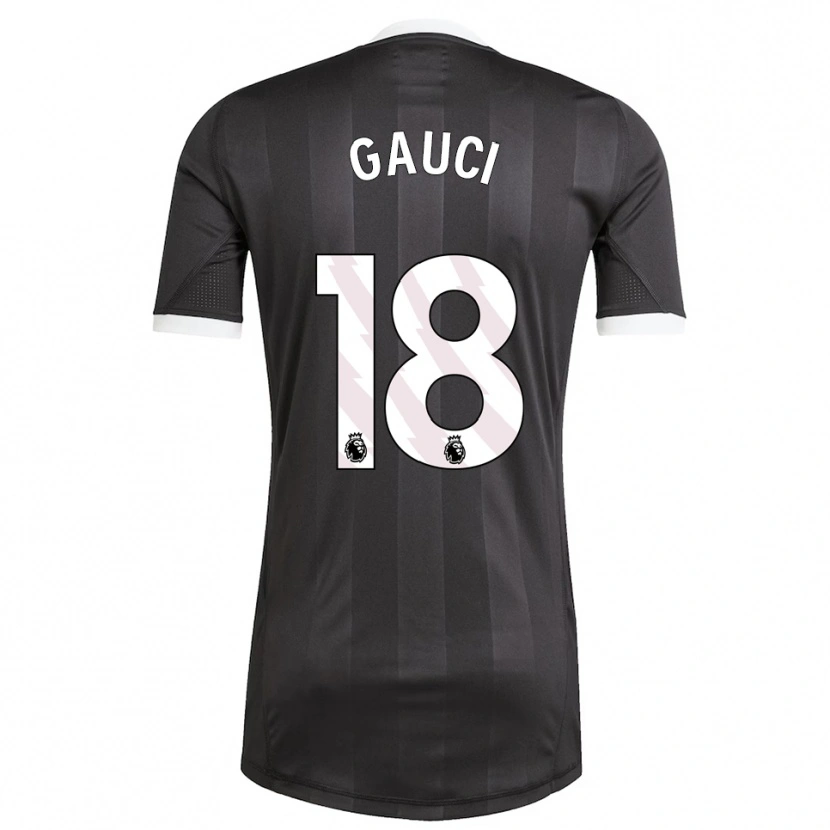 Danxen Kinderen Joe Gauci #18 Zwart Wit Keepersshirt 2025/26 T-Shirt