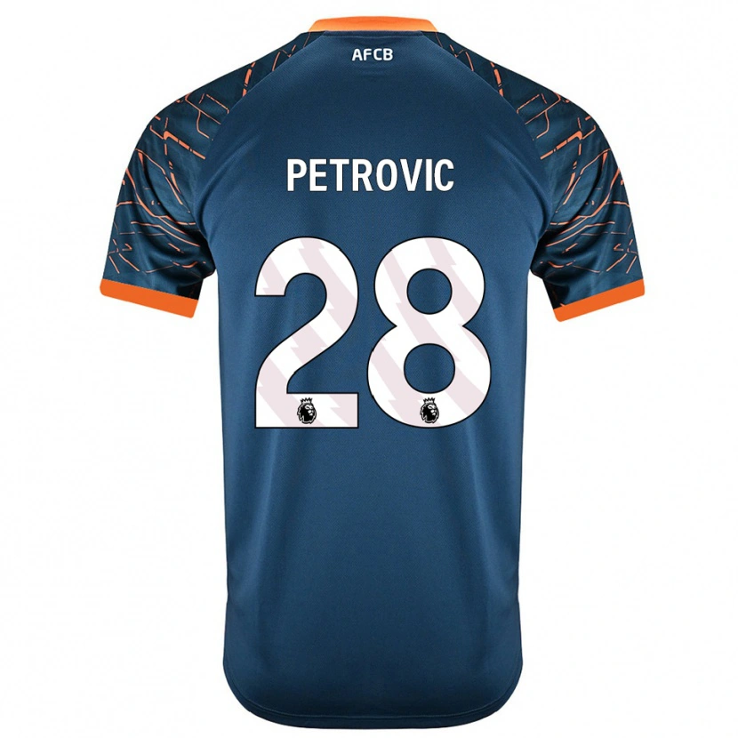 Danxen Kinderen Djordje Petrovic #28 Donker Leisteen Blauw Keepersshirt 2025/26 T-Shirt
