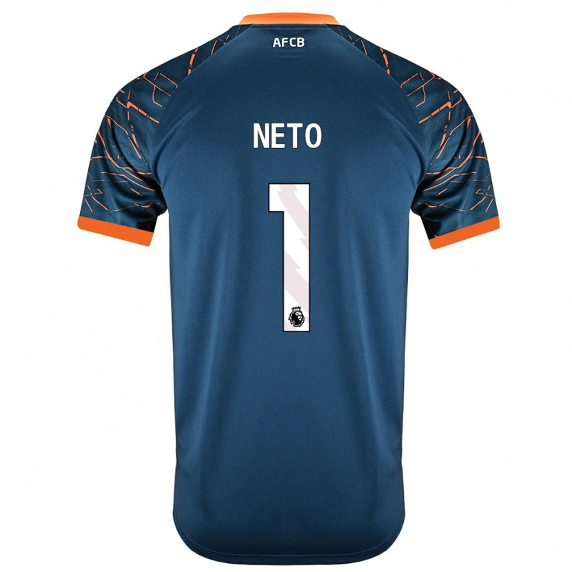 Danxen Kinderen Neto #1 Donker Leisteen Blauw Keepersshirt 2025/26 T-Shirt