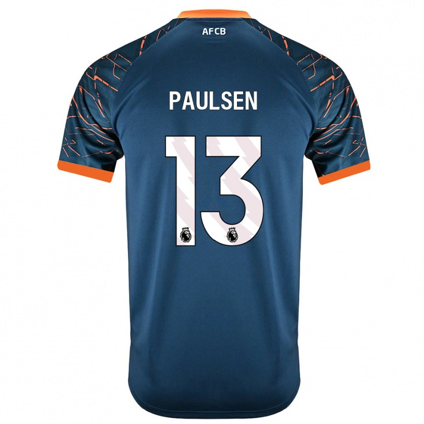 Danxen Kinderen Alex Paulsen #13 Donker Leisteen Blauw Keepersshirt 2025/26 T-Shirt