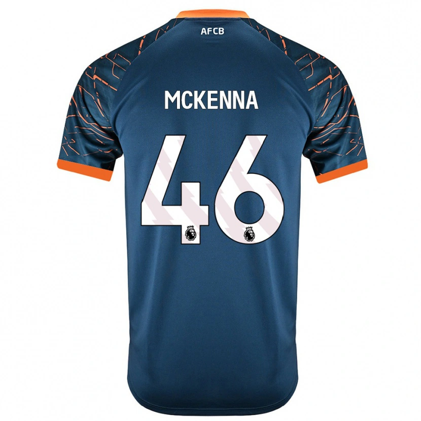 Danxen Kinderen Callan McKenna #46 Donker Leisteen Blauw Keepersshirt 2025/26 T-Shirt