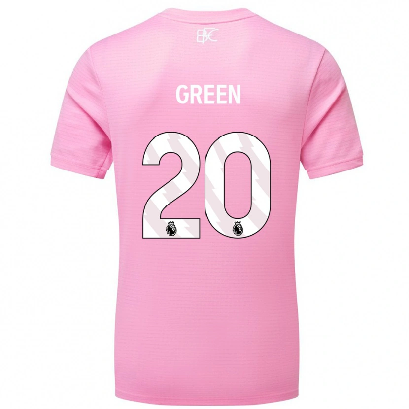 Danxen Kinderen Etienne Green #20 Roze Wit Keepersshirt 2025/26 T-Shirt