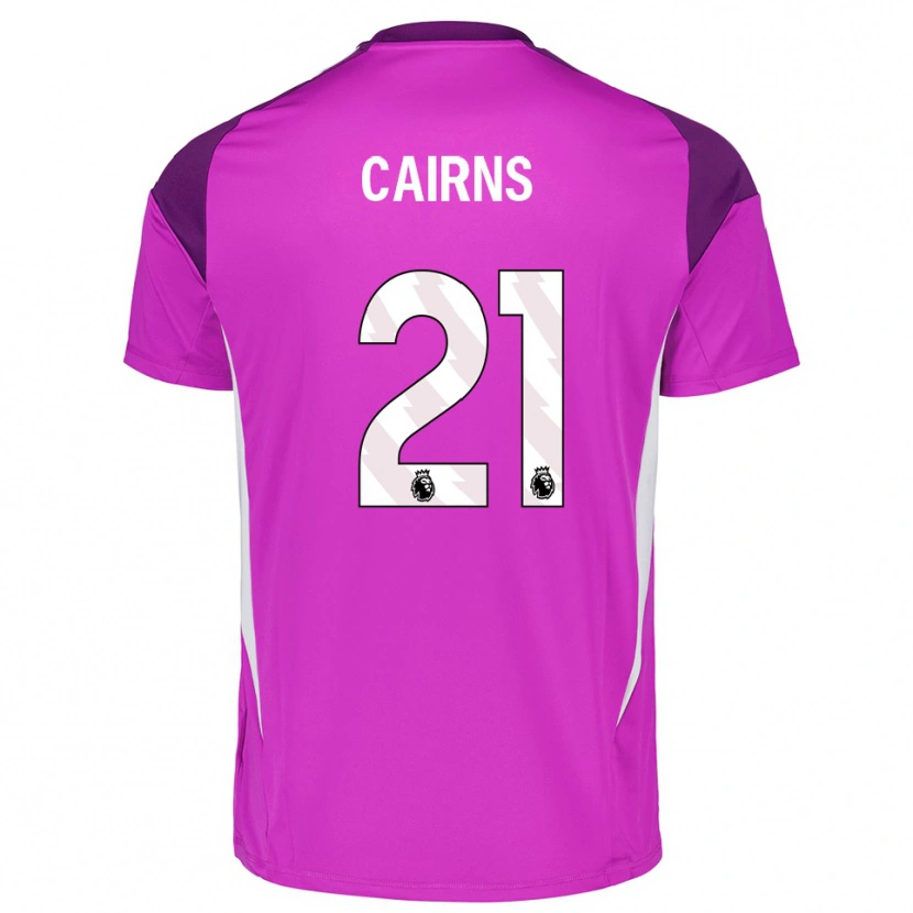 Danxen Kinderen Alex Cairns #21 Paars Wit Keepersshirt 2025/26 T-Shirt