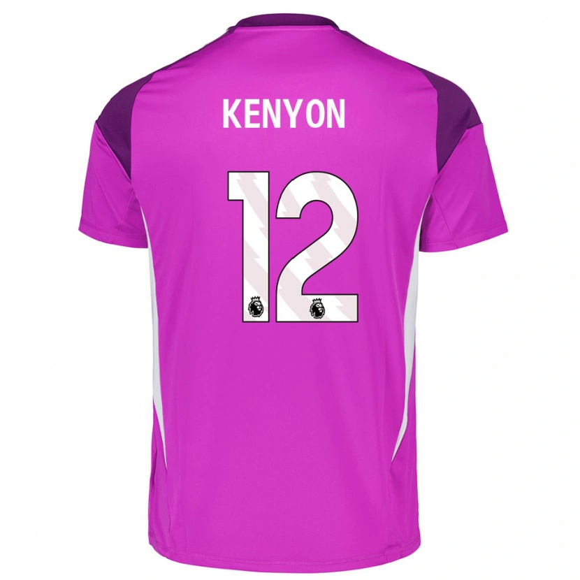 Danxen Kinderen George Kenyon #12 Paars Wit Keepersshirt 2025/26 T-Shirt