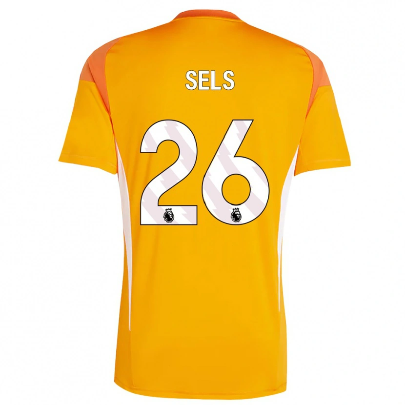 Danxen Kinderen Matz Sels #26 Oranje Wit Keepersshirt 2025/26 T-Shirt