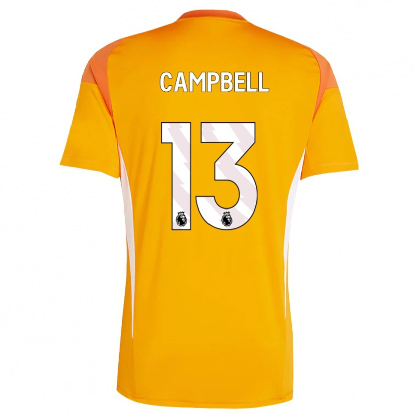 Danxen Kinderen Luke Campbell #13 Oranje Wit Keepersshirt 2025/26 T-Shirt