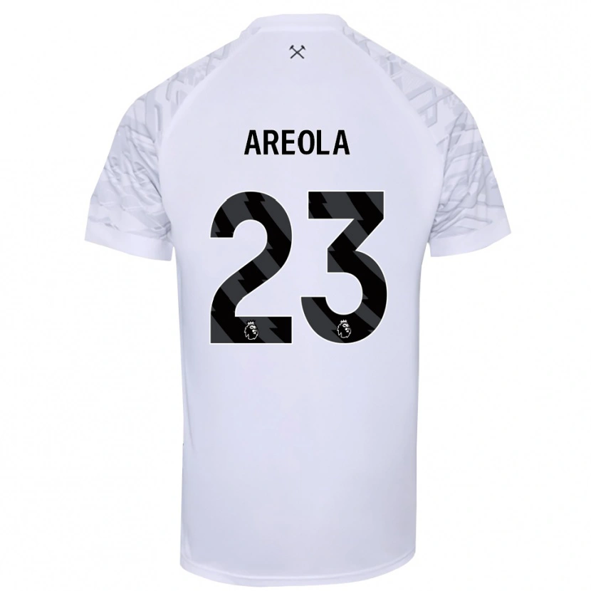 Danxen Kinderen Alphonse Areola #23 Wit Zwart Keepersshirt 2025/26 T-Shirt