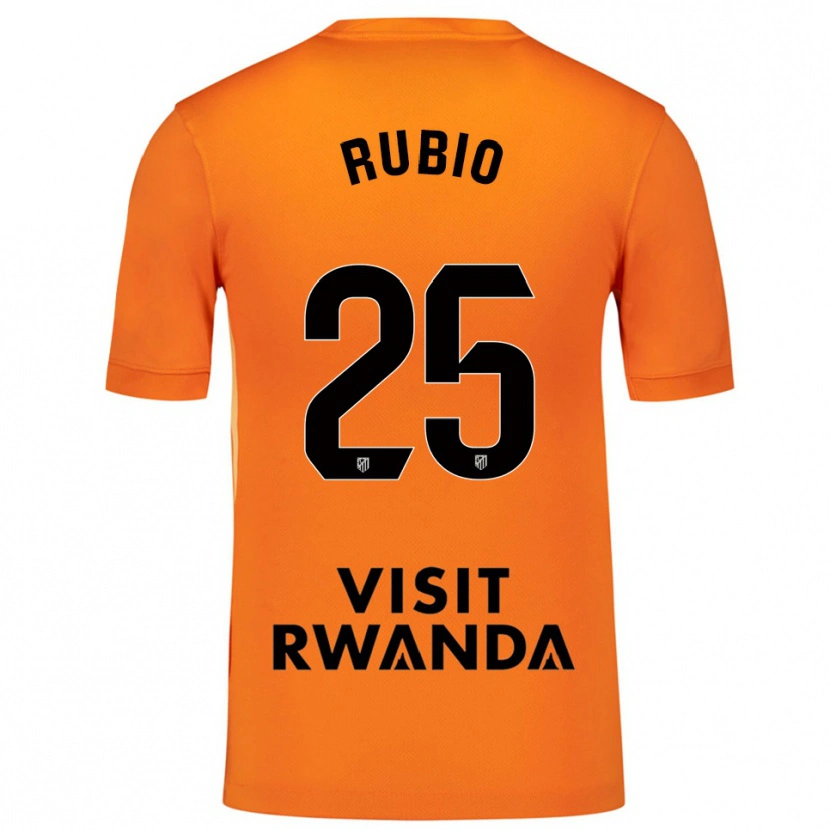 Danxen Kinderen Daniel Rubio #25 Oranje Zwart Keepersshirt 2025/26 T-Shirt