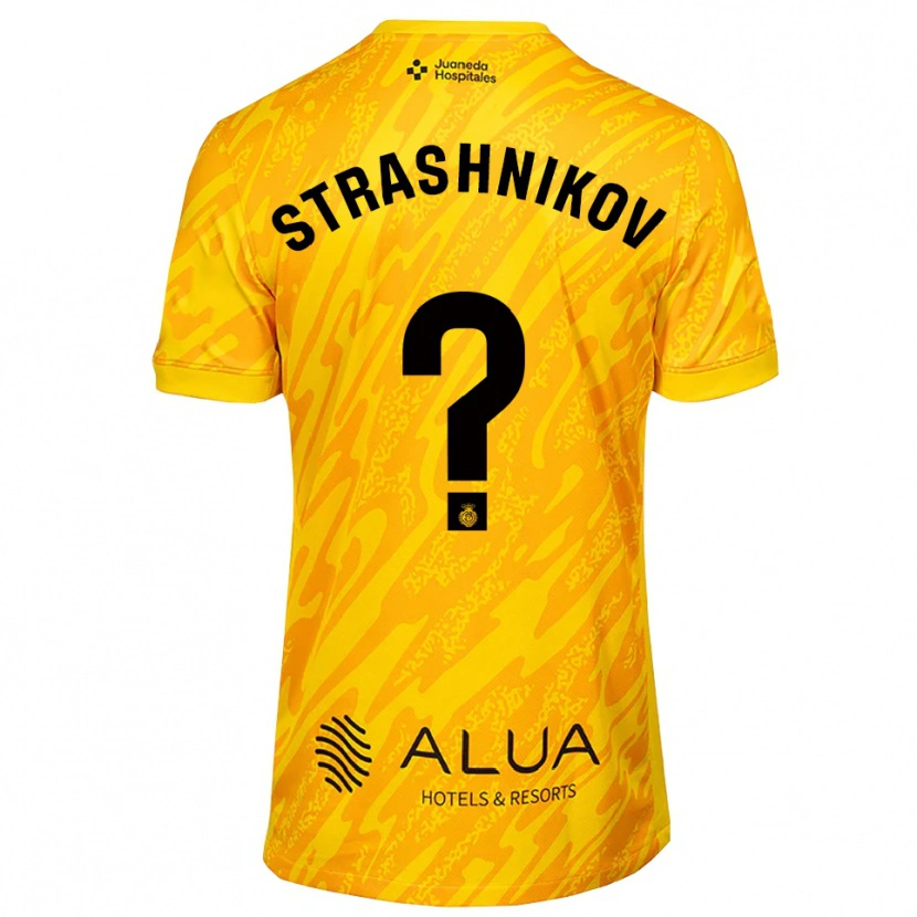 Danxen Kinderen Nikolay Strashnikov #0 Oranje Zwart Keepersshirt 2025/26 T-Shirt