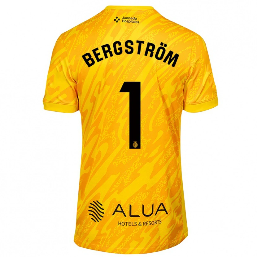 Danxen Kinderen Lucas Bergström #1 Oranje Zwart Keepersshirt 2025/26 T-Shirt