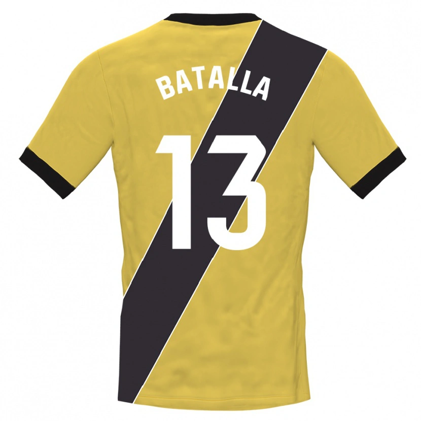 Danxen Kinderen Augusto Batalla #13 Geel Zwart Keepersshirt 2025/26 T-Shirt