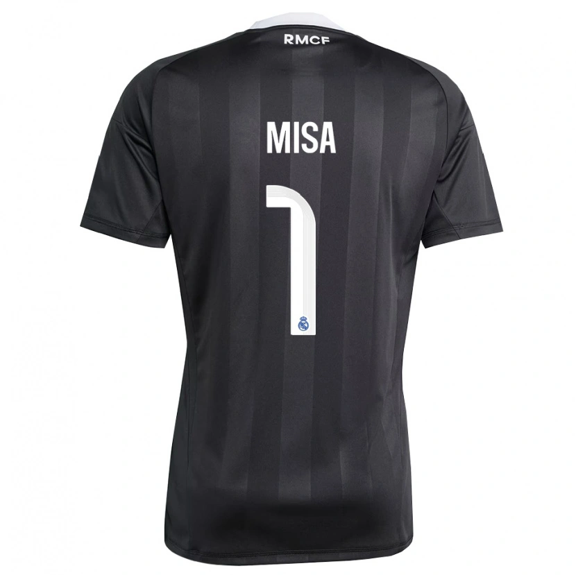 Danxen Kinderen Misa Rodríguez #1 Zwart Wit Keepersshirt 2025/26 T-Shirt