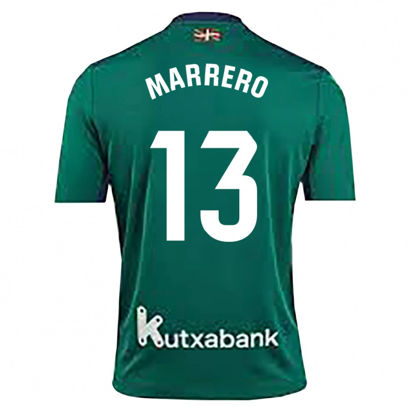 Danxen Kinderen Unai Marrero #13 Marineblauw Groen Keepersshirt 2025/26 T-Shirt