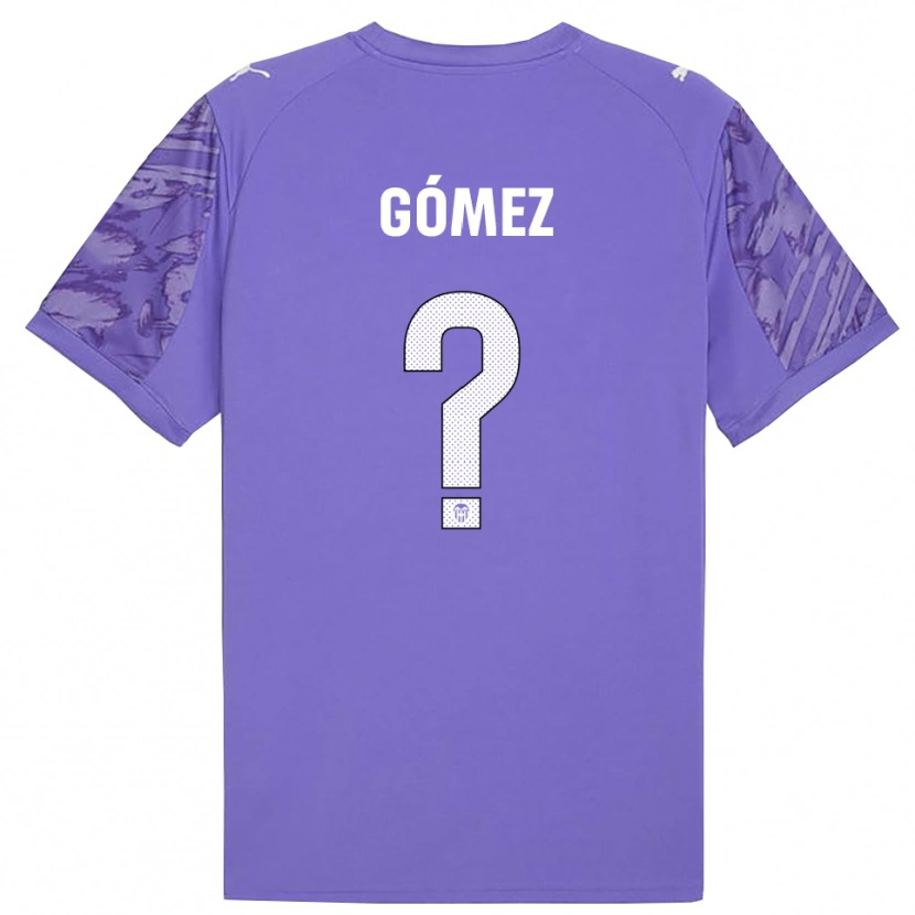 Danxen Kinderen Alain Gómez #0 Lila Wit Keepersshirt 2025/26 T-Shirt