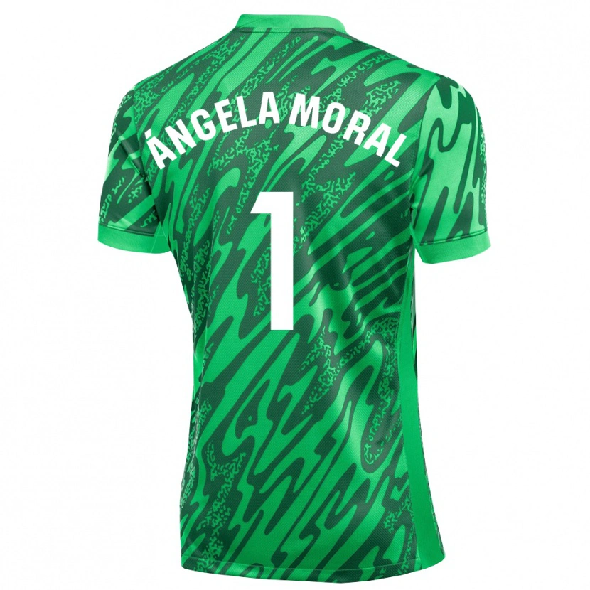 Danxen Kinderen Ángela Moral Ferrer #1 Donkergroen Wit Keepersshirt 2025/26 T-Shirt